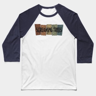 Screaming Trees - Retro Pattern Baseball T-Shirt